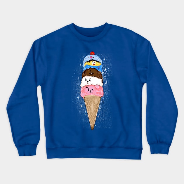 Icecream BT21 v2 Crewneck Sweatshirt by samuelrd